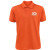 Custom Screen Printed Men's 50/50 Polo Shirt - Orange 