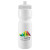 Custom Journey Bike Bottle - 28 oz. - White with White Lid 
