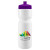 Custom Journey Bike Bottle - 28 oz. - White with Violet Lid 