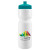 Custom Journey Bike Bottle - 28 oz. - White with Teal Lid 