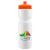 Custom Journey Bike Bottle - 28 oz. - White with Orange Lid 