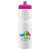 Custom Journey Bike Bottle - 28 oz. - White with Hot Pink Lid 