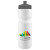 Custom Journey Bike Bottle - 28 oz. - White With Gray Lid 