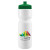 Custom Journey Bike Bottle - 28 oz. - White With Green Lid 