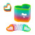 Custom Heart Shape Spring Thing Toy - Rainbow