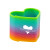 Custom Heart Shape Spring Thing Toy - Rainbow front View 