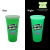 Custom Neon Green 26 oz. Tumbler with Lid