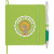 Custom 4.7" x 4.7" Remark Recycled Square Notebook - Lime 