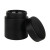 Custom Glass Jar  3 oz (1/8th)  With Label - Matte Black