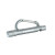 Custom Dorcy Carabiner Flashlight w/whistle - Silver 