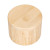 Custom Round Bamboo Salt Box with Magnetic Lid - Side view