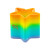 Custom Star Shape Spring Thing Toy - Rainbow - Front view