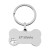 Custom Pet Bone Shape Keychain - Silver