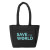 Custom Eco-Friendly Quilted Lunch Cooler Tote Bag - Black