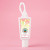 Custom Hand Sanitizer Gel With Moisture Beads: 1 oz Triangle Bottle With Carabiner