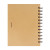 Custom Paper Notebook with Die Cut Heart Shape - Natural back view 