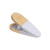 Custom Recycled PS & Bamboo Magnetic Memo Clip - White Side View 