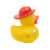 Custom Firefighter Safety Rubber Duck - Yellow Side view
