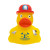Custom Firefighter Safety Rubber Duck - Yellow