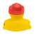 Custom Firefighter Safety Rubber Duck - Yellow Back view