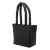 Custom Eco-Friendly Quilted Lunch Cooler Tote Bag - Black Side view