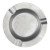Custom Vintage Pewter Stainless Steel Ash Tray - Silver - Top view