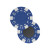 Custom 11.5 g Professional Clay Poker Chips with Magnet - Blue