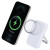 Custom MagSafe Compatible 5000 mAh Magnetic Power Bank with Stand - White in use