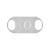 Custom Magnifico Lux 64 Gauge Dual Blade Cigar Cutter - Silver - Front view