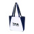 Custom Arlo Recycled rPET Tote - Navy - Angle view