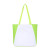 Custom Arlo Recycled rPET Tote - Lime Green - Back view