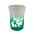 Imprinted Cool Color 12 oz Change Cup with Logo Frost to Green