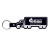 Custom Truck Flexible Key Tag - Black