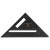 Custom Work-It 7 Inch Carpenter Speed Square - Black 