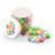 Custom 8 oz Jar of Mini Candy Covered Marshmallows - Assorted Open View