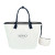 Custom Market Street Tapered Carryall Tote - Navy front View 