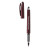 Custom Pacifica Velvet-Touch VGC Stylus Gel Pen - Metallic Dark Red Open View 