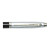 Custom Sheaffer 300 Glossy Black and Chrome Ballpoint Pen - Black Bottom View 