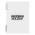 Custom Quarry Stone Paper Ring Bound Notebook - White