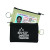 Custom Coin Pouch With Id Window & Split Ring - Black