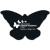 Custom Butterfly Flat Tire Coaster 4BT - Black