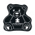 Custom Teddy Bear Flat Tire Coaster - Black