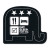 Custom Elephant Flat Tire Coaster - Black