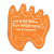 Custom Paw Shammy Coaster - Orange