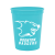Custom Souvenir Cups-Full Color Digital- 16 oz - Bright Blue