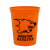 Custom Souvenir Cups-Full Color Digital- 16 oz - Orange