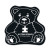 Custom Teddy Bear Recycled Rubber Jar Opener - Black