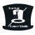 Custom Top Hat Recycled Rubber Jar Opener - Black