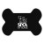 Custom Dog Bone Vinyl Mat - Black