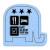 Custom Elephant Compressed Sponge - Blue